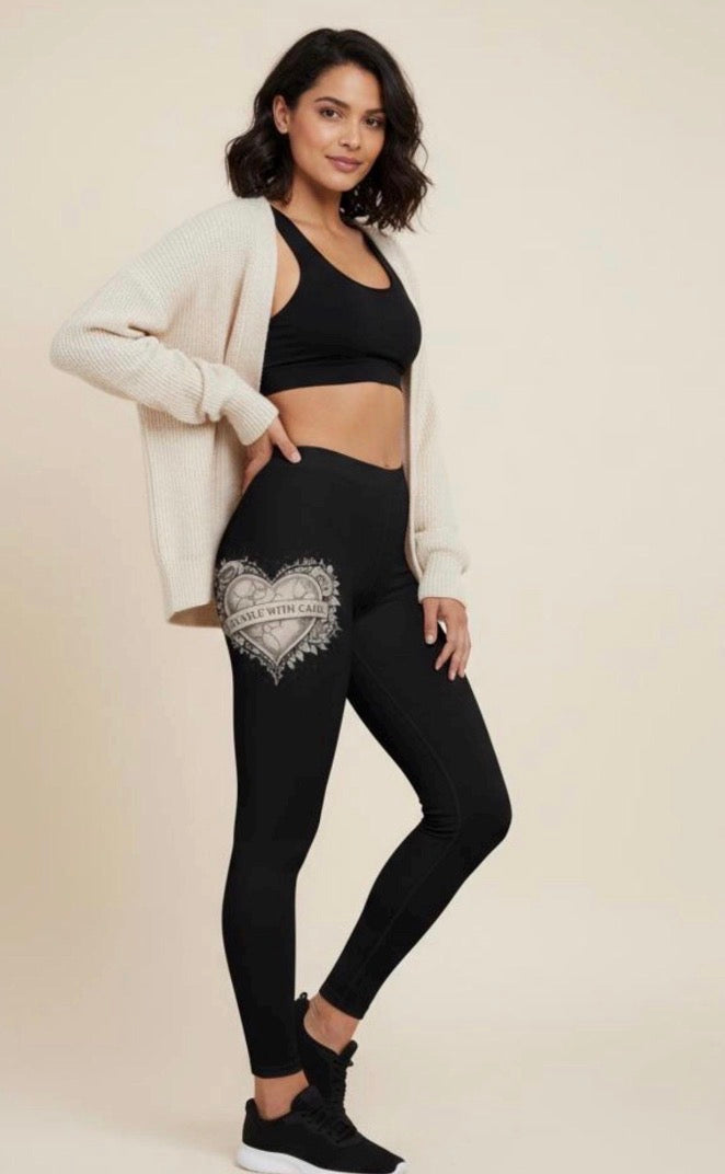 ‚Handle with Care‘ Leggins | High Waist