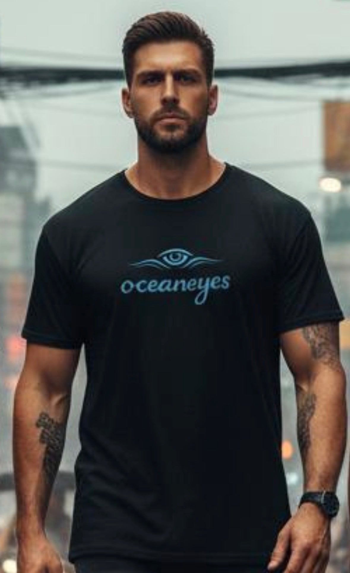 Ocean Eyes Shirt – Calm Power| Black Edition