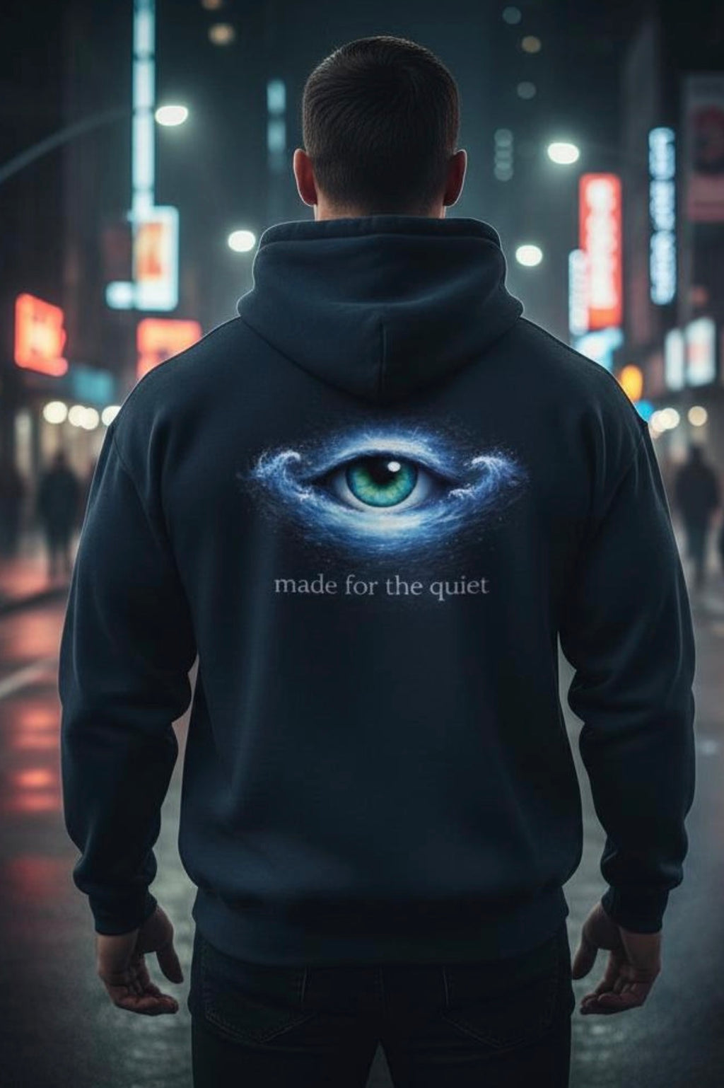Ocean Eyes Hoodie – Calm Power DarkBlue Edition - Unisex