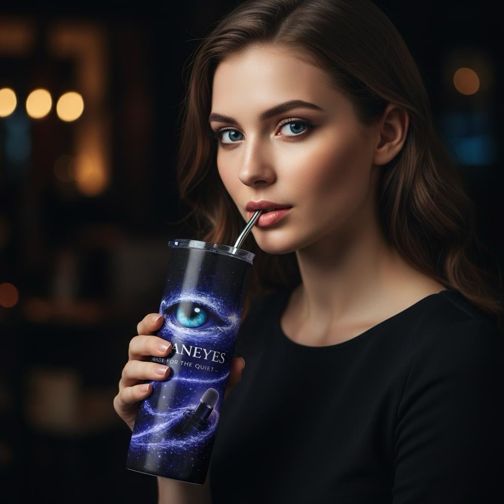 Ocean Eyes | Premium Edelstahlbecher | 600 ml